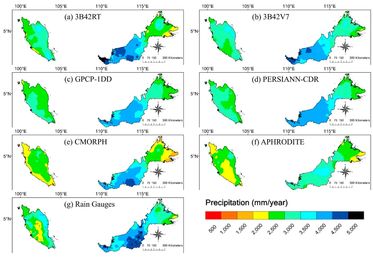 ಮಲೇಷಿಯಾದ ಮಳೆಕಾಡು ನಕ್ಷೆ