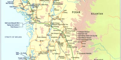 ನಕ್ಷೆ ಪೆರಕ್ ರಾಜ್ಯ ಮಲೇಷ್ಯಾ