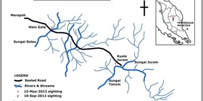 ನಕ್ಷೆ ಮಲೇಷ್ಯಾ ನದಿ