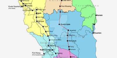 ನಕ್ಷೆ ರೈಲು ಮಲೇಷ್ಯಾ