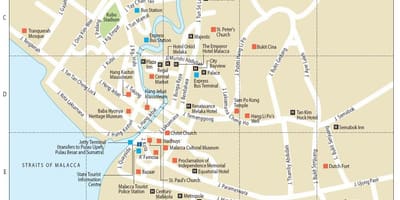 ನಕ್ಷೆ malacca ಮಲೇಷ್ಯಾ